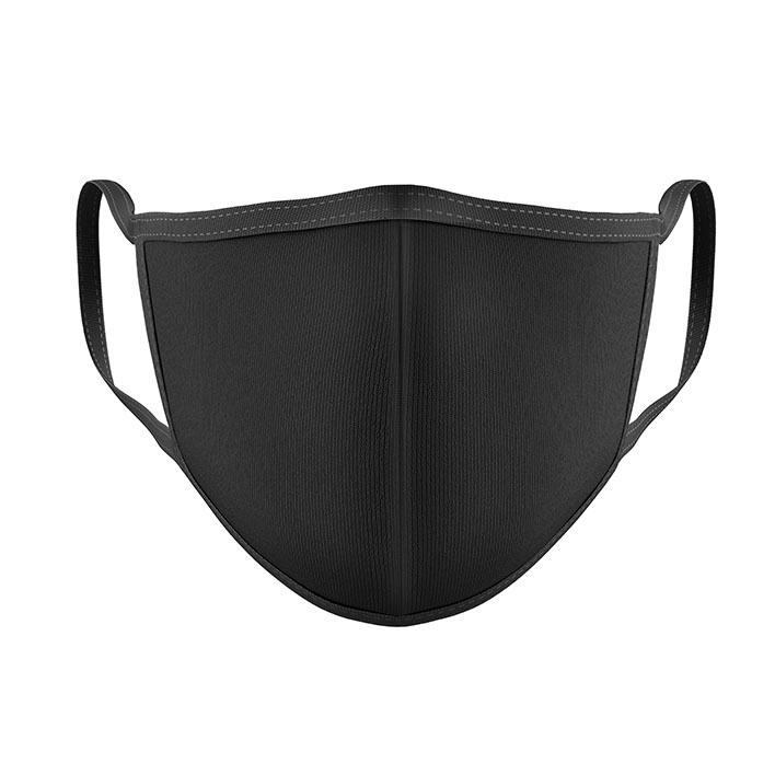 Masque de protection profilé en tissu Noir